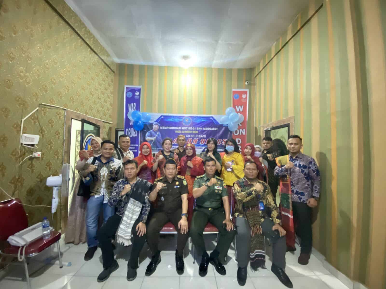 BNN Kab Labuhanbatu Utara Merayakan HUT BNN RI ke 21