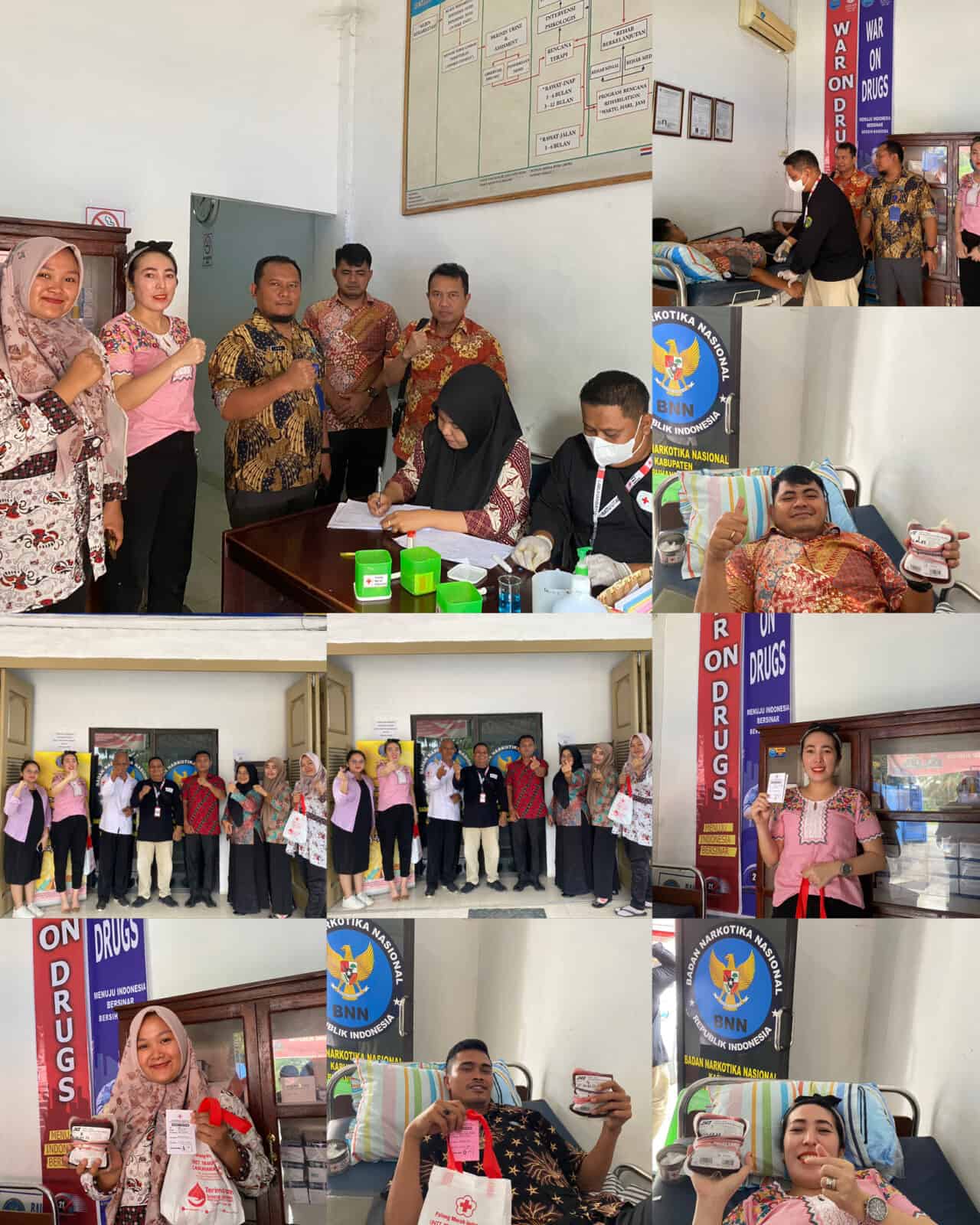 BNN Kabupaten Labuhanbatu Utara Gelar Aksi Donor Darah ,Sambut HUT BNN RI ke 21 Konsep Otomatis