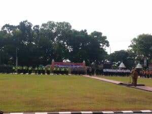 Kepala BNN Prov. Sulsel Menghadiri Undangan Apel Gelar Pasukan Operasi Ketupat 2021.