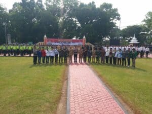 Kepala BNN Prov. Sulsel Menghadiri Undangan Apel Gelar Pasukan Operasi Ketupat 2021.